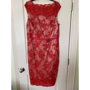 Used JAX Red lace Dress 16